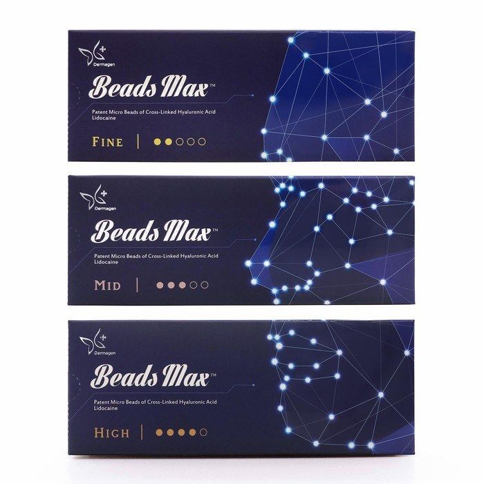 BEADS MAX  филлер с лидокаином и гиалуроновой кислотой (HIGH, FINE, MID)