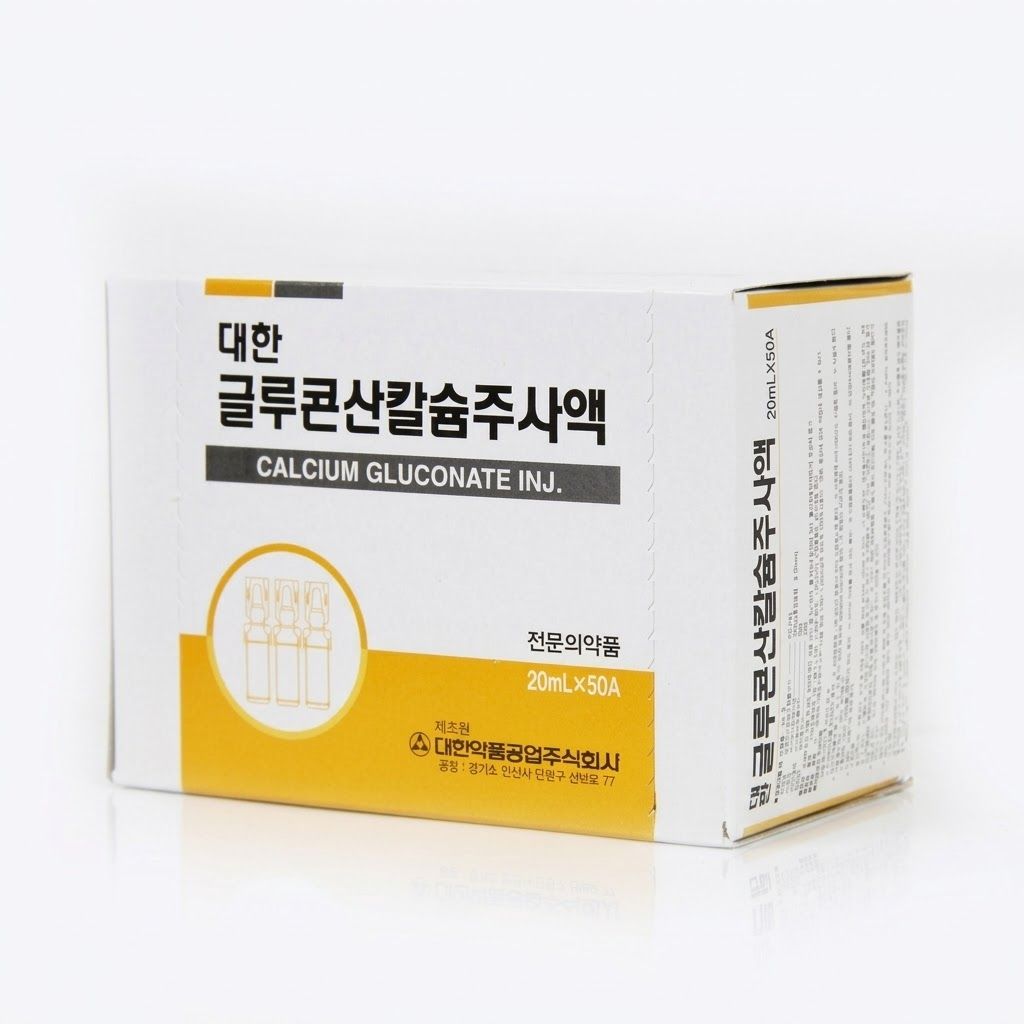 Глюконат кальция для инъекций (Calcium Gluconate Inj)  20 мл × 50 ампул