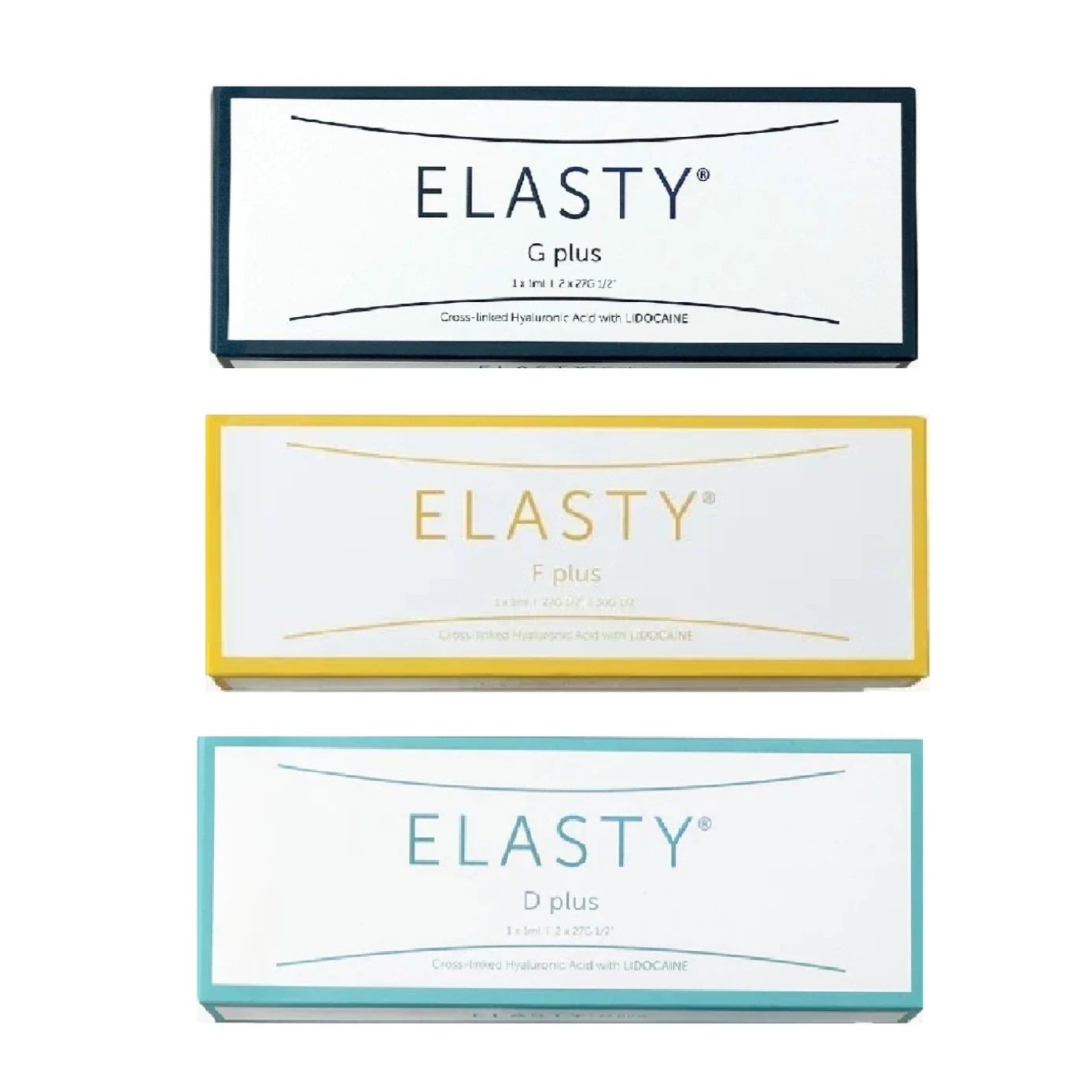 ELASTY филлеры (F/D/G) 1 коробка/1 шприц