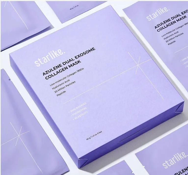 STARLIKE Коллагеновая маска Azulen Dual Exozom Collagen Mask (5 шт /коробка)