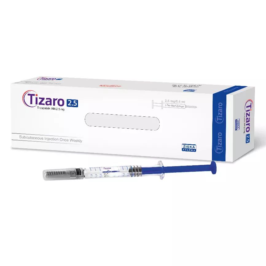 Tizaro Tirzepatide 2.5mg/5mg/7.5mg контроль высокого уровня сахара в крови