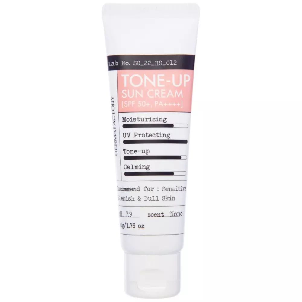 Derma Factory Солнцезащитный крем для лица с легким тонирующим эффектом Inorganic Tone-Up Sun Cream SPF 50+, 50 мл.