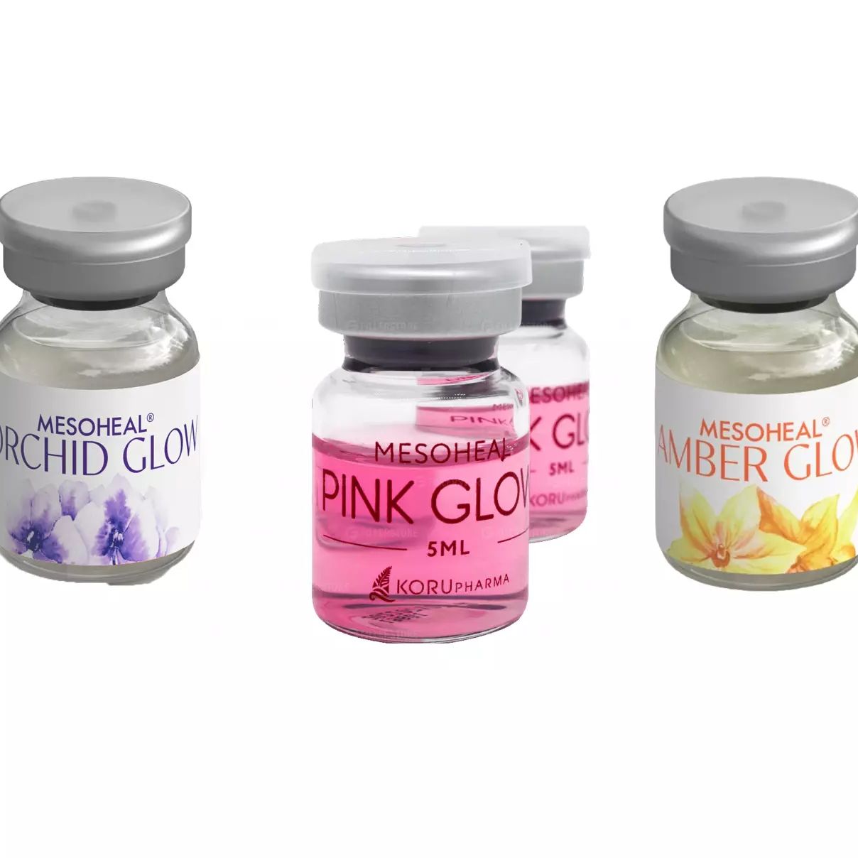 Mesoheal Glow Series (pink+amber+orchid) мезотерапия 3уп./1компл.