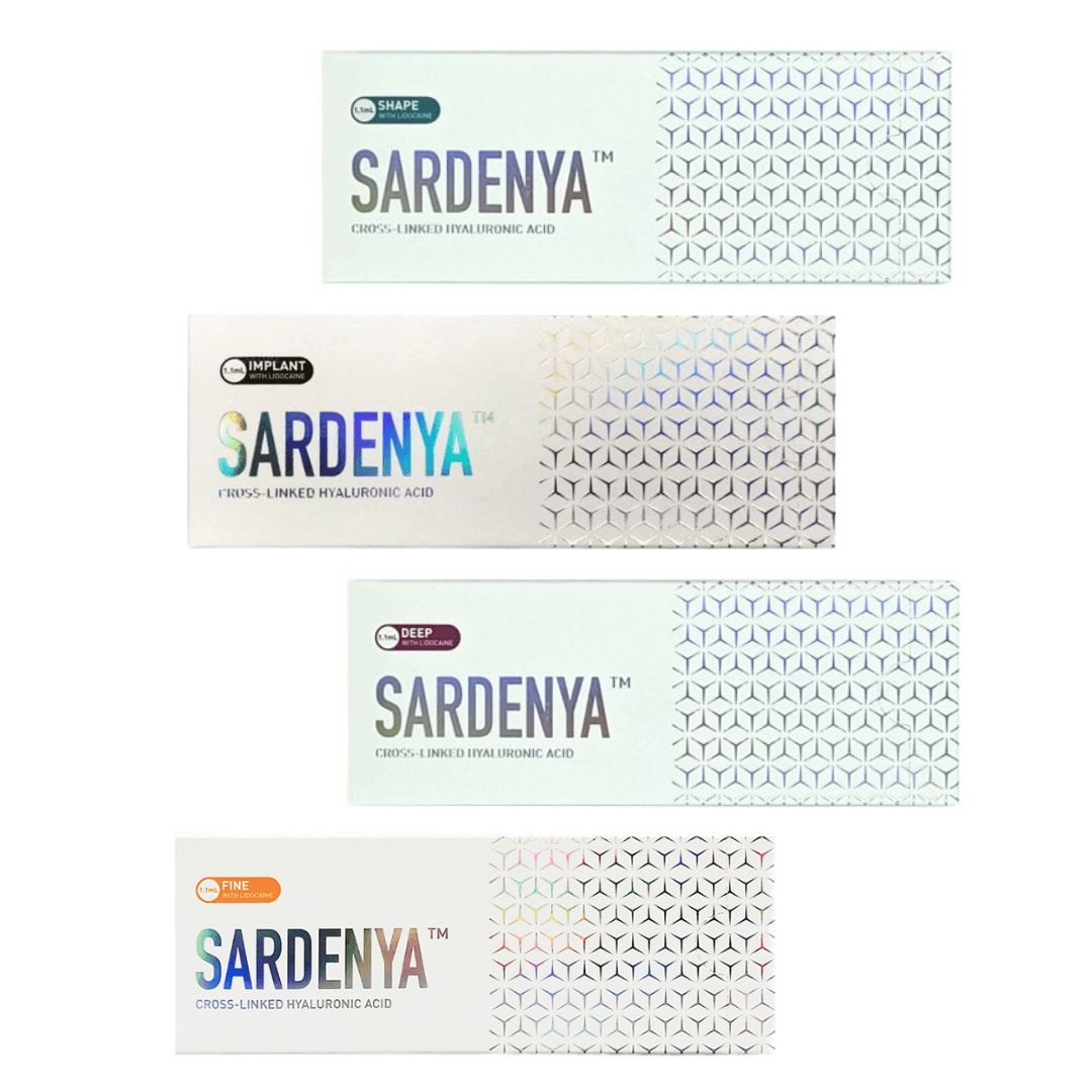 Sardenya  филлеры с лидокаином  (FINE, Implant ,SHAPE,  Deep) 1.1мл