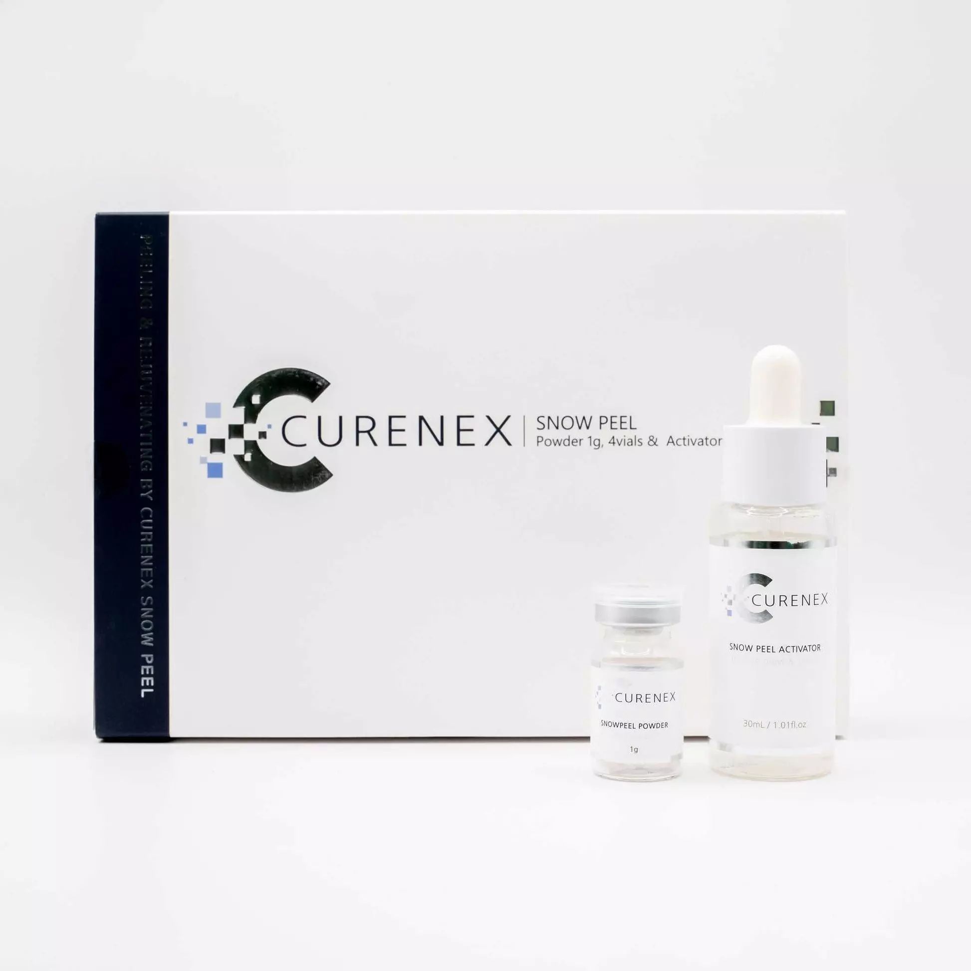 Curenex Snow-Peel с ДНК лосося ( Порошок 1гр х 4 флакона; Активатор 30мл)